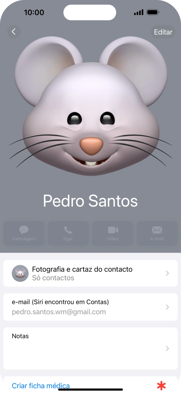 Para voltar ao ecrã inicial, deslize o dedo de baixo para cima a partir da base do ecrã.