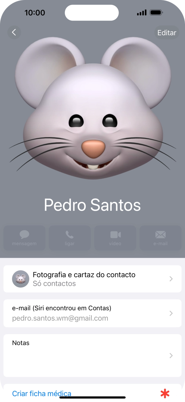 Para voltar ao ecrã inicial, deslize o dedo de baixo para cima a partir da base do ecrã.