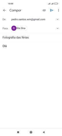 Prima o ícone de anexo.