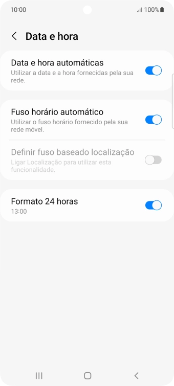 Prima a tecla de início para terminar e voltar ao ecrã inicial.
