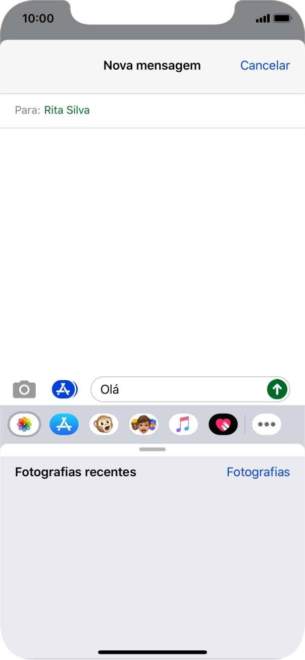 Prima Fotografias e vá até à pasta pretendida.