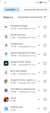 Prima a app pretendida.