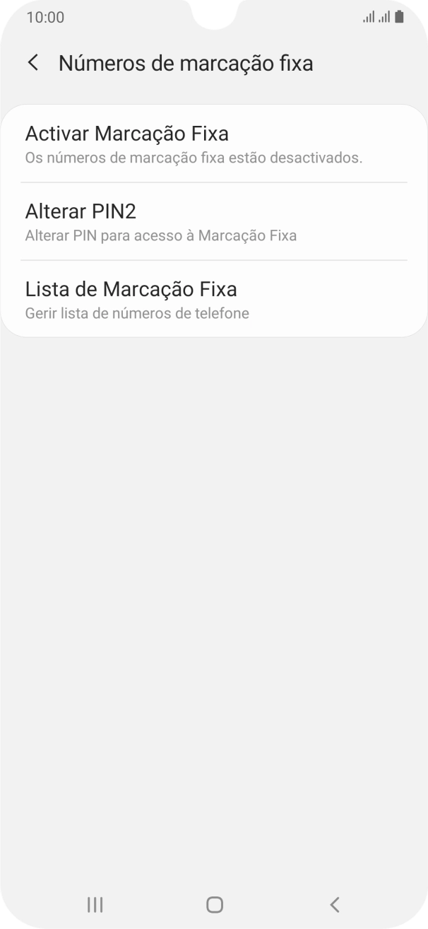 Prima Activar Marcação Fixa.