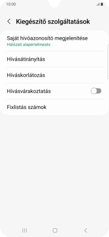 Válaszd a Hívásátirányítás lehetőséget.