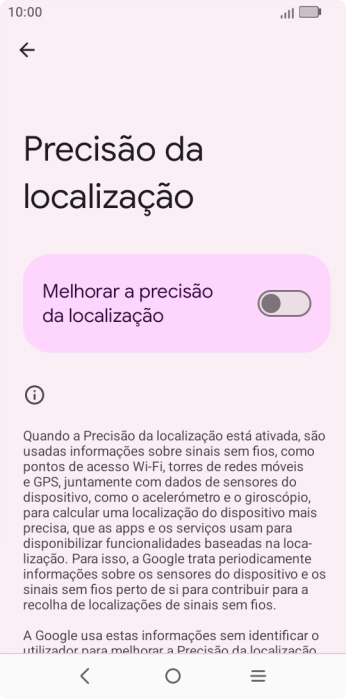 Se premir o indicador junto a 