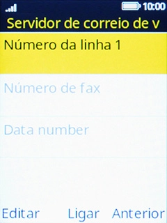 Prima terminar chamada para voltar ao ecrã inicial.