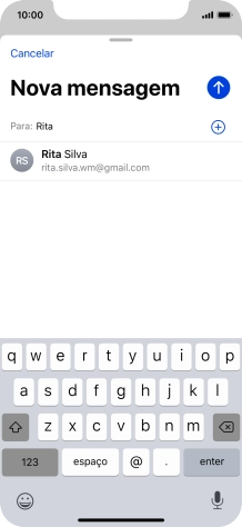 Prima o contacto pretendido.
