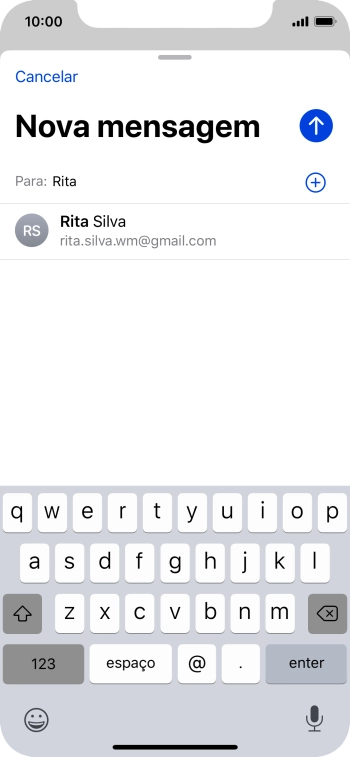 Prima o contacto pretendido.
