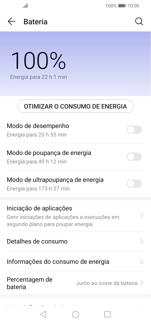 Prima o indicador junto à definição pretendida para ativar a função.