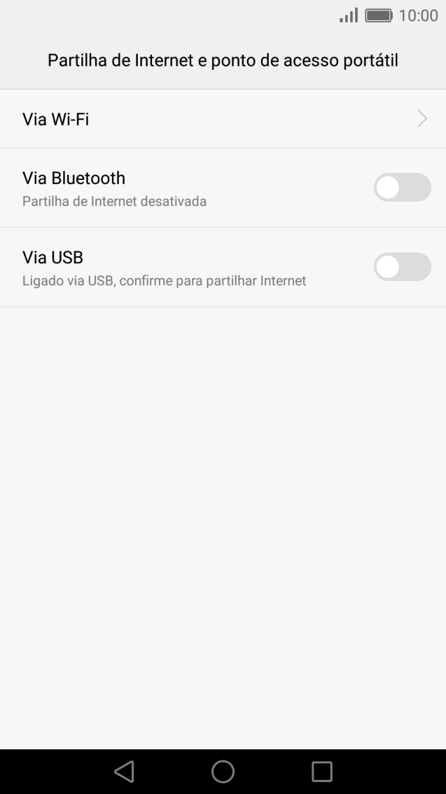 Prima Via USB para ativar a função. É estabelecida automaticamente uma ligação do computador à Internet através do telefone.