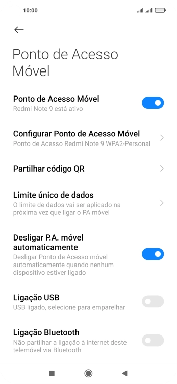 Prima a tecla de início para terminar e voltar ao ecrã inicial.