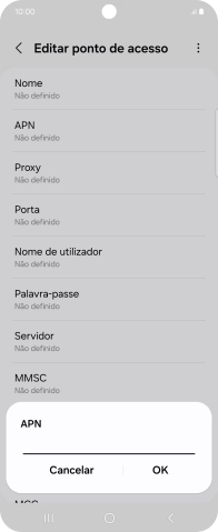 Introduza net2.vodafone.pt e prima OK.