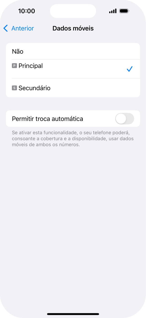 Prima o plano pretendido.