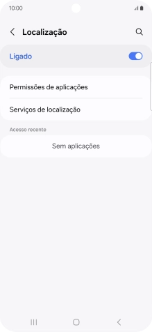 Prima Permissões de aplicações.