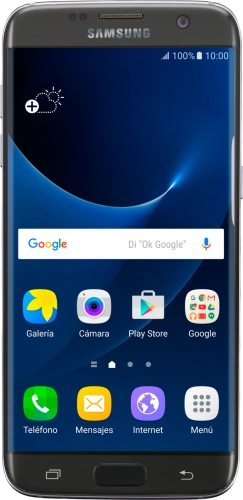 Imagen 1: Vista frontal del Samsung Galaxy S7 edge - Black