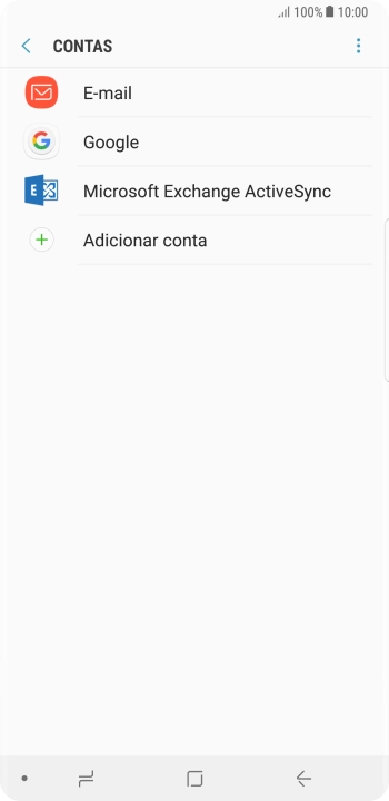 Prima o ícone de menu.