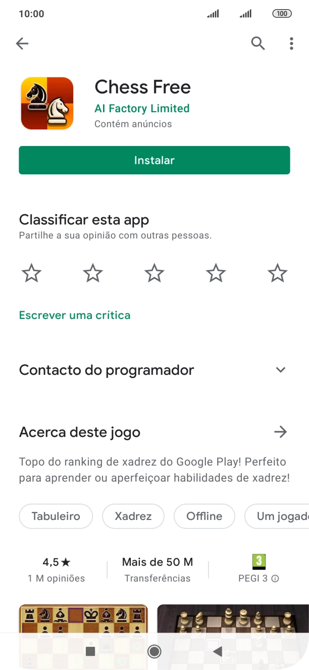 Prima a tecla de início para terminar e voltar ao ecrã inicial.