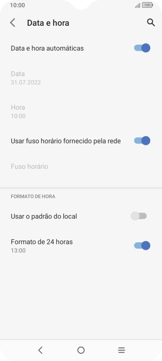 Prima a tecla de início para terminar e voltar ao ecrã inicial.