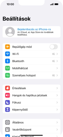 Válaszd a Bejelentkezés az iPhone-ra lehetőséget.