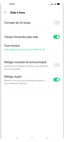Prima a tecla de início para terminar e voltar ao ecrã inicial.