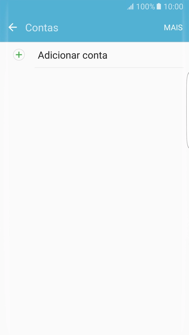 Prima Adicionar conta.