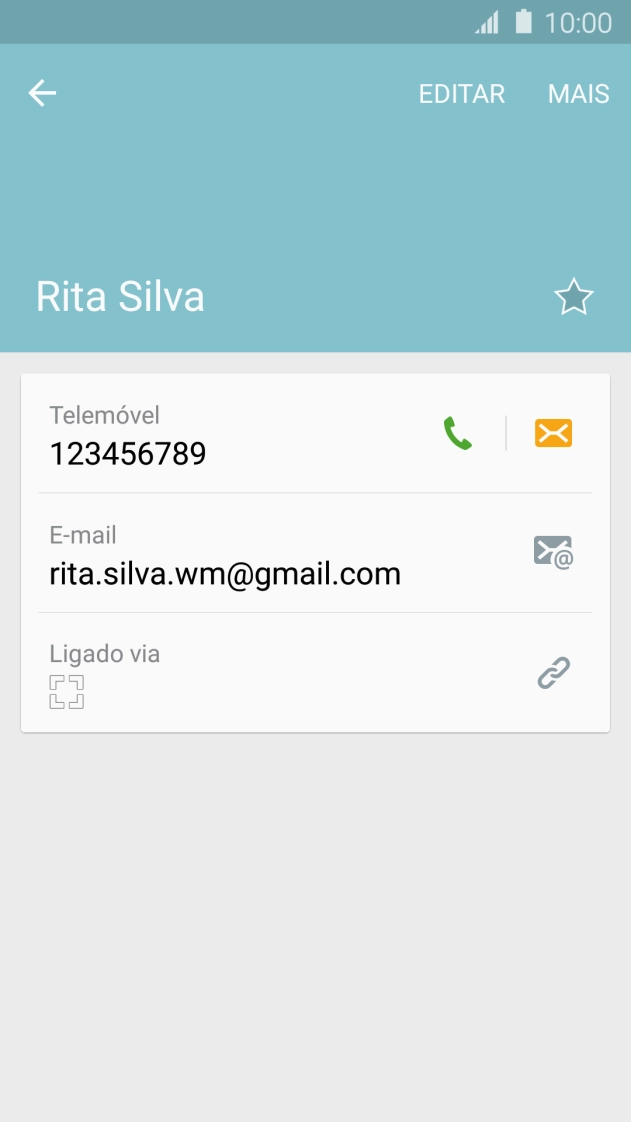 Prima o número pretendido.