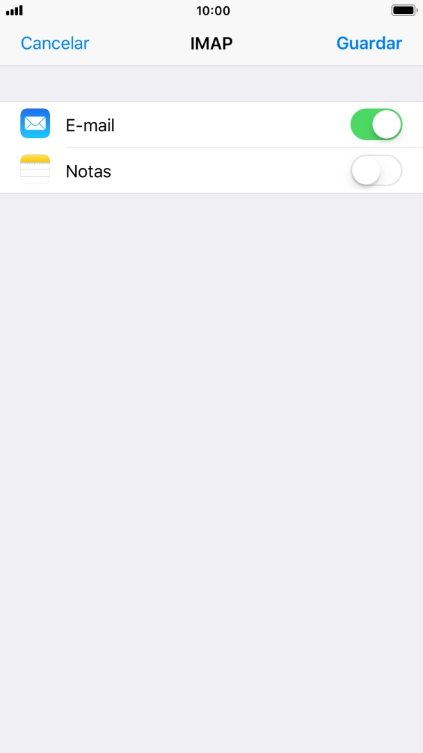 Prima Guardar. A sua conta de e-mail está agora configurada. Se pretender escolher definições adicionais para o servidor de receção e envio, siga os passos seguintes.