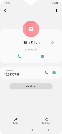 Prima a tecla de início para terminar e voltar ao ecrã inicial.