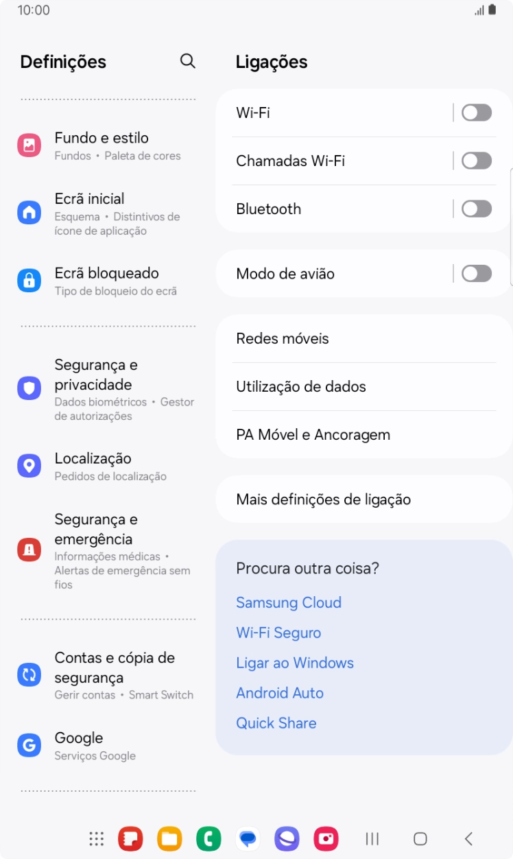 Prima Contas e cópia de segurança.