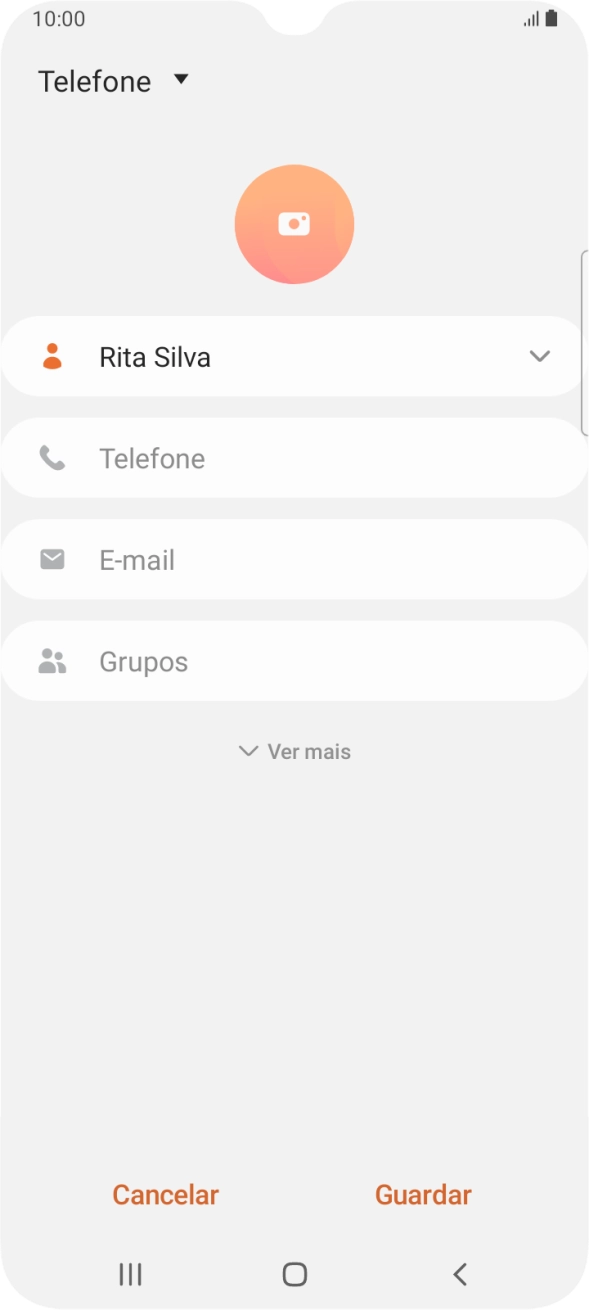 Prima Telefone e introduza o número de telefone pretendido.