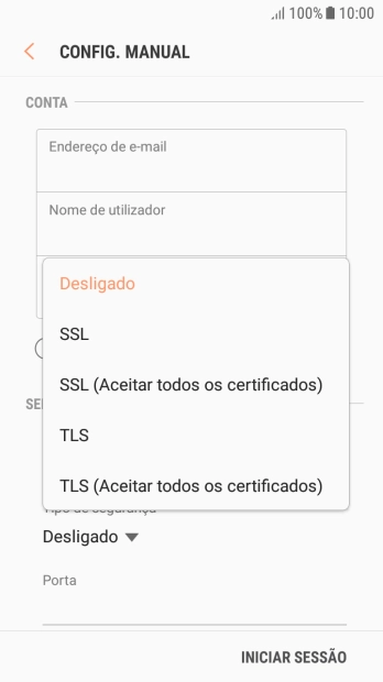 Prima SSL para ativar a função.
