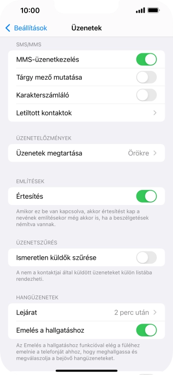 Húzd az ujjad felfelé a kijelző aljáról, hogy visszatérj a kezdőképernyőhöz.