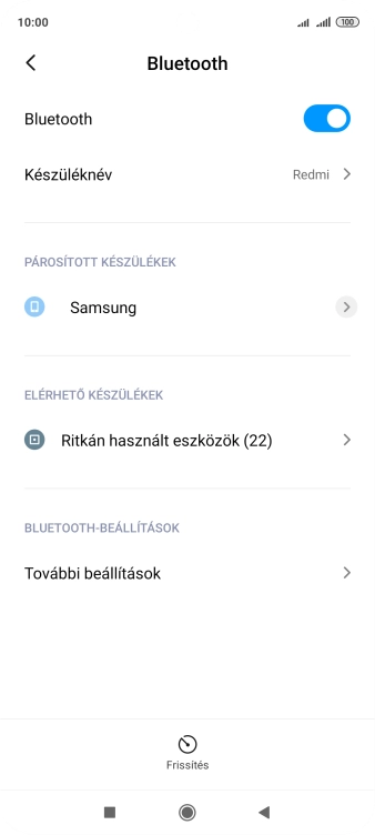 A befejezéshez, és ahhoz, hogy visszatérhess a főképernyőhöz, nyomd meg a főgombot.