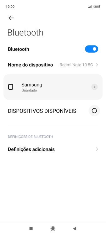 Prima a tecla de início para terminar e voltar ao ecrã inicial.