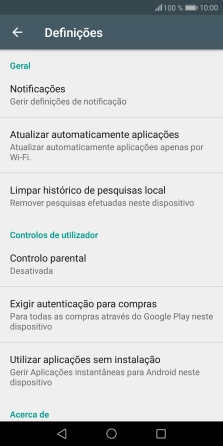 Prima Atualizar automaticamente aplicações.