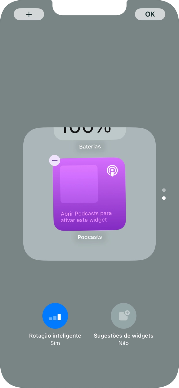 Prima Rotação inteligente para ativar ou desativar a função.