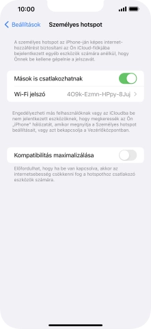 Húzd az ujjad felfelé a kijelző aljáról, hogy visszatérj a kezdőképernyőhöz.