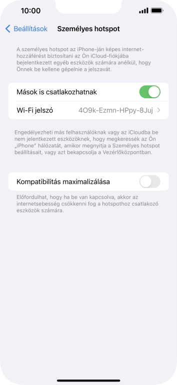 Húzd az ujjad felfelé a kijelző aljáról, hogy visszatérj a kezdőképernyőhöz.