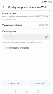 Prima Nome da rede.