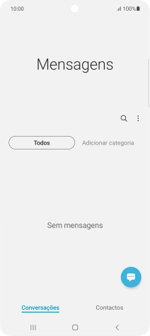 Prima o ícone de nova mensagem.