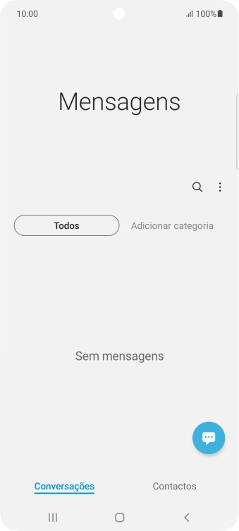 Prima o ícone de nova mensagem.