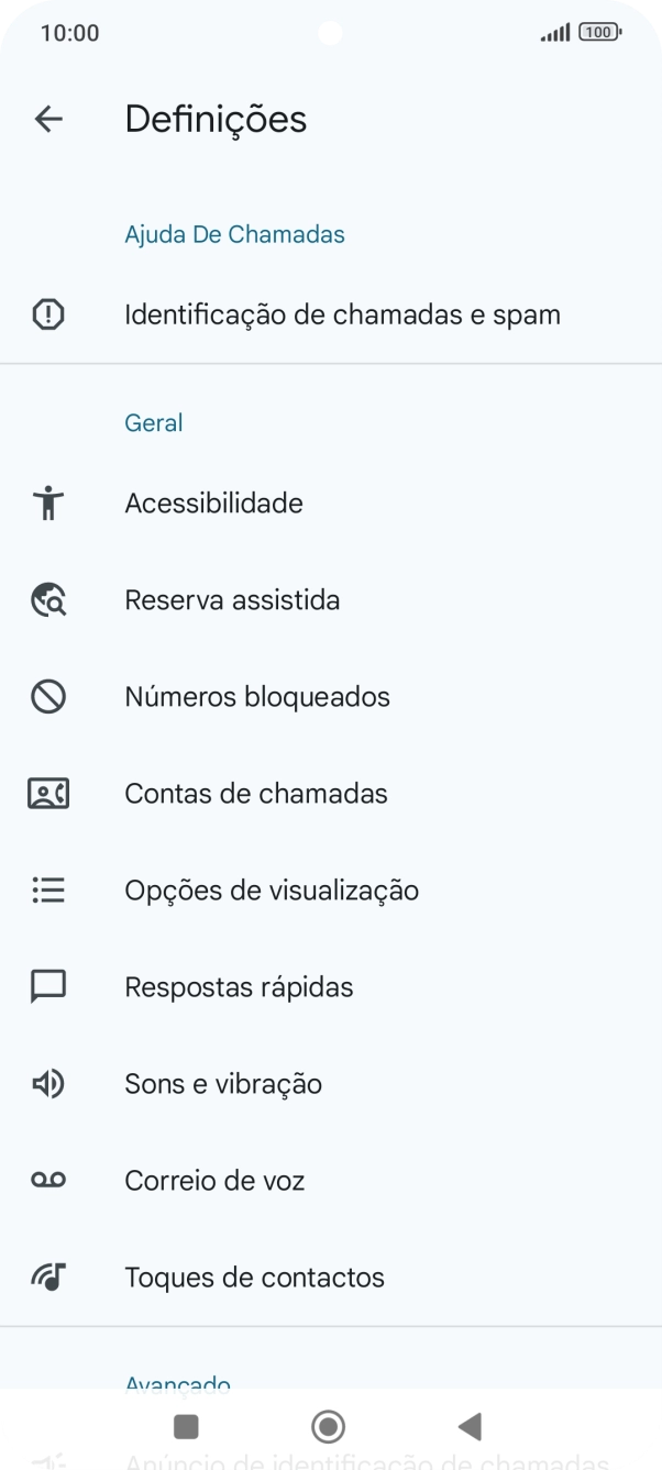 Prima Contas de chamadas.