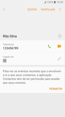 Prima a tecla de início para terminar e voltar ao ecrã inicial.