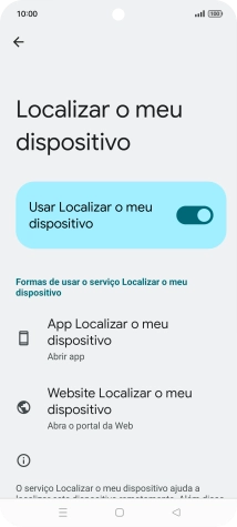 Prima a tecla de início para terminar e voltar ao ecrã inicial.