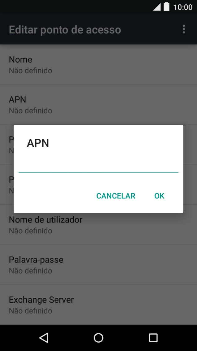 Introduza net2.vodafone.pt e prima OK.
