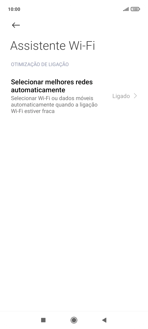 Prima Selecionar melhores redes automaticamente.