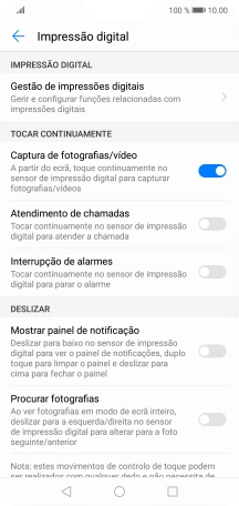 Prima Gestão de impressões digitais.