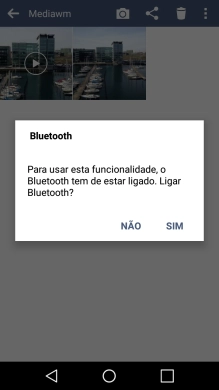 Se o Bluetooth estiver desativado, prima SIM para ativá-lo.