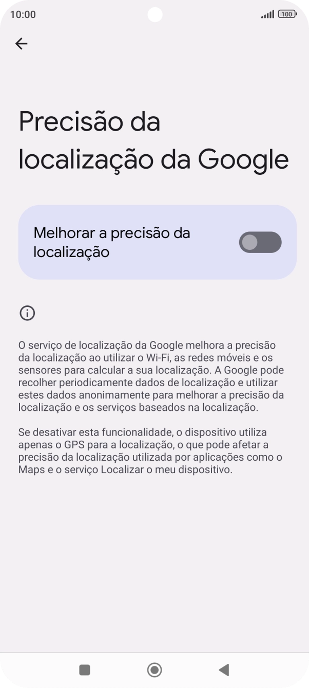 Se premir o indicador junto a 