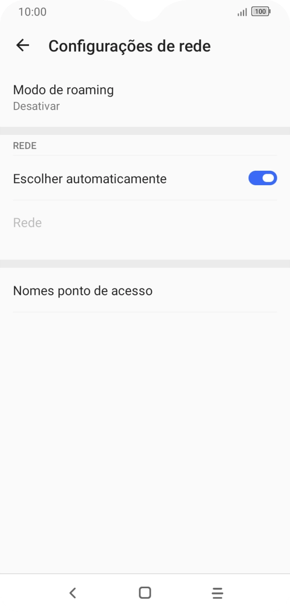 Prima Nomes ponto de acesso.